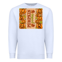 White Fall Pumpkin Junkie Premium Sweatshirt - texasbilliewilder