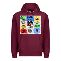 Burgundy dad joke loading Premium Hoodie - TumblerDesignByShophia