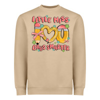 Mushroom little miss 100 days smarter Heavyweight Sweatshirt - MaliasSmallBusiness