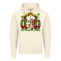 Vintage Artic with god all things are possible santa baby jesus Vintage Hoodie - Jasminsmagicworld