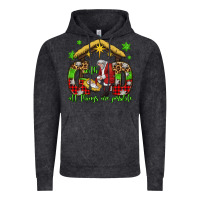 Vintage Black with god all things are possible santa baby jesus Vintage Hoodie - Jasminsmagicworld