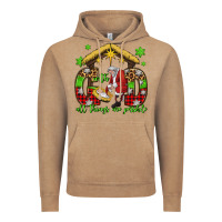 Vintage Coffee with god all things are possible santa baby jesus Vintage Hoodie - Jasminsmagicworld