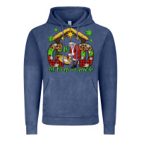 Vintage Denim with god all things are possible santa baby jesus Vintage Hoodie - Jasminsmagicworld