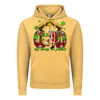 Vintage Mustard with god all things are possible santa baby jesus Vintage Hoodie - Jasminsmagicworld