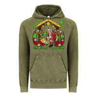 Vintage Olive with god all things are possible santa baby jesus Vintage Hoodie - Jasminsmagicworld