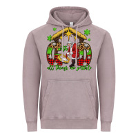 With God All Things Are Possible Santa Baby Jesus Vintage Hoodie | Teevron