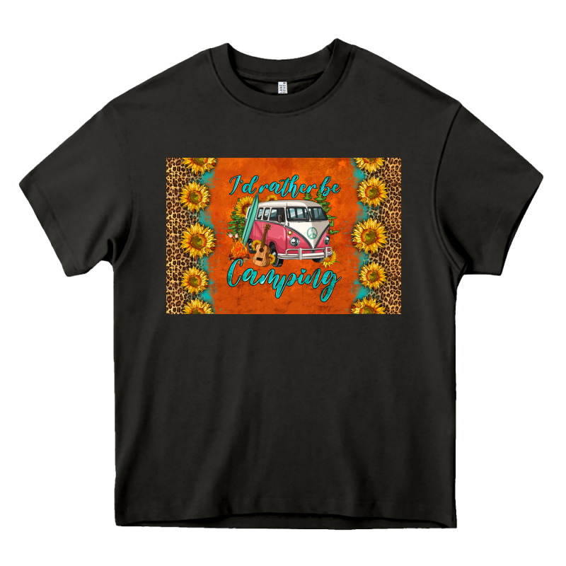 I'd Rather Be Camping Skinny Metal Can Holder Heavy Core Tee by HRA Design Shop | Teevron