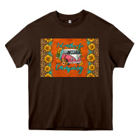 Chocolate Brown i'd rather be camping skinny metal can holder Heavy Core Tee - HRA Design Shop