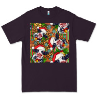 Plum christmas leopard cow Premium Tee - FaDigitalArtStudio