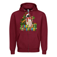 Merry Christmas Penguin Zipper Hoodie | Teevron
