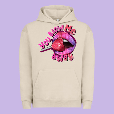 You Blow Me Away Valentine's Day Urban Hoodie Designed By Fadigitalartstudio