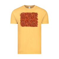 Vintage Mustard serape turquoise  leather background Vintage Tee - Jasminsmagicworld