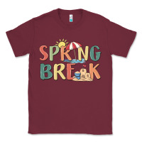 Burgundy spring break Classic Tee - MaliasSmallBusiness