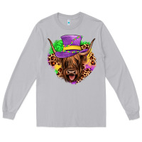Moon Dust highland cow mardi gras Long Sleeve Tee - JahusDesignShop