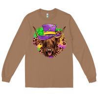Toasted Coconut highland cow mardi gras Long Sleeve Tee - JahusDesignShop