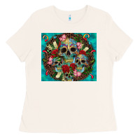 Bone sugar skulls tumbler 3 Ladies Tee - CTS Tumbler Store