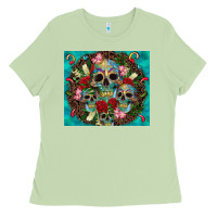 Matcha sugar skulls tumbler 3 Ladies Tee - CTS Tumbler Store