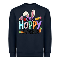 Navy one hoppy teacher Heavyweight Sweatshirt - MaliasSmallBusiness