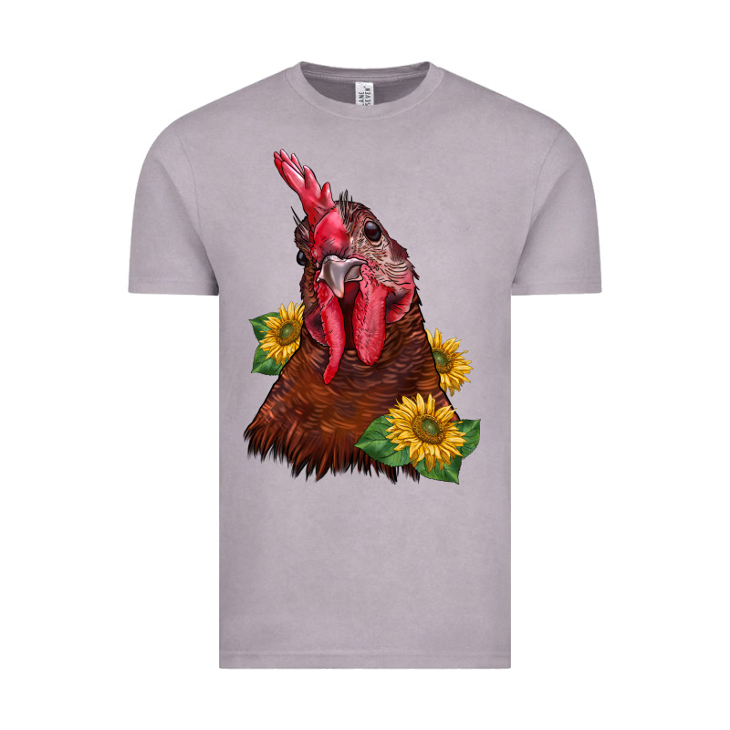 Rooster Sunflower Vintage Tee by BarkalooDesign | Teevron