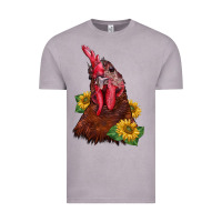Vintage Zinc rooster sunflower Vintage Tee - BarkalooDesign