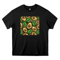 Black avocados with wood and leopard background mug  coaster Heavy Core Tee - BarkalooDesign