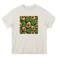 Cream avocados with wood and leopard background mug  coaster Heavy Core Tee - BarkalooDesign
