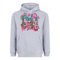 Heather Grey find a cure Heavyweight Hoodie - NancyCooperArtShop