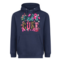 Navy find a cure Heavyweight Hoodie - NancyCooperArtShop