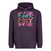 Plum find a cure Heavyweight Hoodie - NancyCooperArtShop