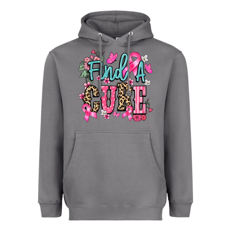Find A Cure Heavyweight Hoodie by NancyCooperArtShop | Teevron
