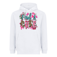 White find a cure Heavyweight Hoodie - NancyCooperArtShop