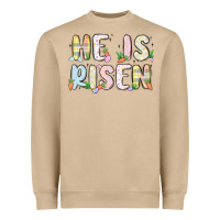 Mushroom he is risen Heavyweight Sweatshirt - MaliasSmallBusiness