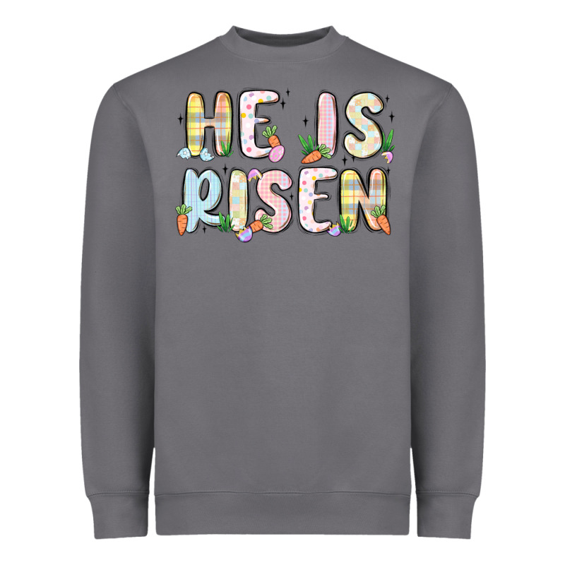 He Is Risen Heavyweight Sweatshirt by MaliasSmallBusiness | Teevron