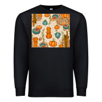 Black Fall Pumpkins Premium Sweatshirt - texasbilliewilder