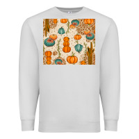 Dove Grey Fall Pumpkins Premium Sweatshirt - texasbilliewilder