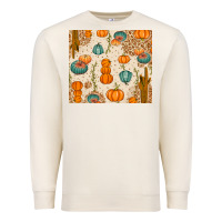 Sandshell Fall Pumpkins Premium Sweatshirt - texasbilliewilder
