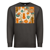 Smoke Fall Pumpkins Premium Sweatshirt - texasbilliewilder