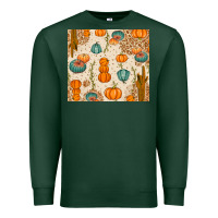 Sports Green Fall Pumpkins Premium Sweatshirt - texasbilliewilder