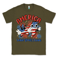 Army Green america land that i love Classic Tee - MaliasSmallBusiness