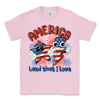 Bubblegum Pink america land that i love Classic Tee - MaliasSmallBusiness