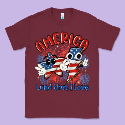 America Land That I Love Classic Tee Designed By Maliassmallbusiness