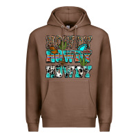 Chestnut Western Howdy Howdy Howdy Premium Hoodie - HowdyJamesFarm