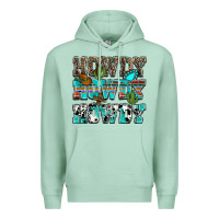 Seafoam Western Howdy Howdy Howdy Premium Hoodie - HowdyJamesFarm