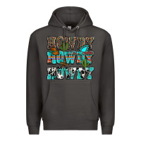 Smoke Western Howdy Howdy Howdy Premium Hoodie - HowdyJamesFarm
