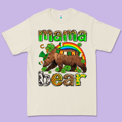 St Patricks Mama  Bear Premium Tee Designed By Adodesignshop