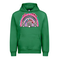 Emerald Easter bunny rainbow Urban Hoodie - OliviaCreatesArt