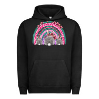 Pigment Black Easter bunny rainbow Urban Hoodie - OliviaCreatesArt