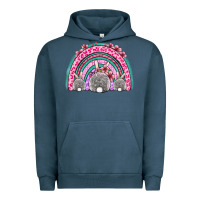 Pigment Midnight Navy Easter bunny rainbow Urban Hoodie - OliviaCreatesArt
