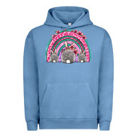 Pigment Pebble Blue Easter bunny rainbow Urban Hoodie - OliviaCreatesArt
