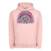 Pigment Salmon Easter bunny rainbow Urban Hoodie - OliviaCreatesArt